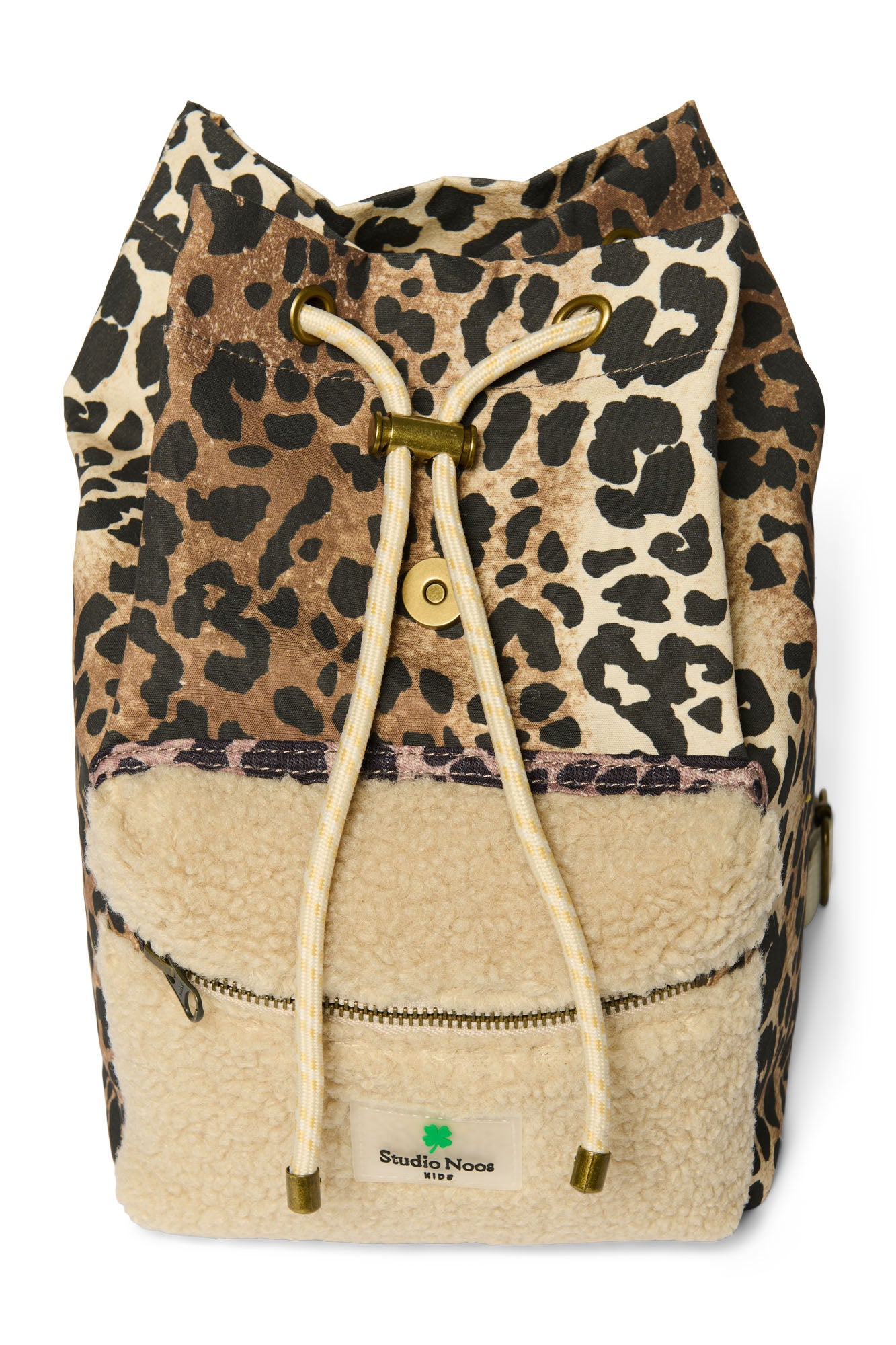 Mini-Rucksack mit Teddy-Leopardenmuster