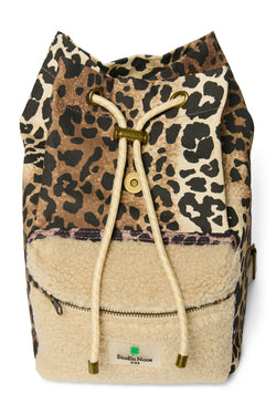 Mini-Rucksack mit Teddy-Leopardenmuster