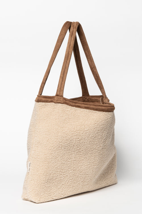 Wollweiße Lammy Teddy Mom Bag