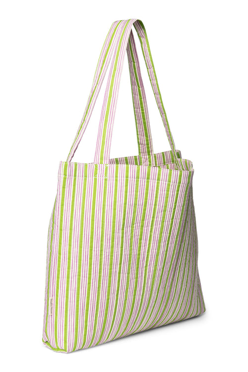 Serenity Baumwolle Gestreifte Mom Bag