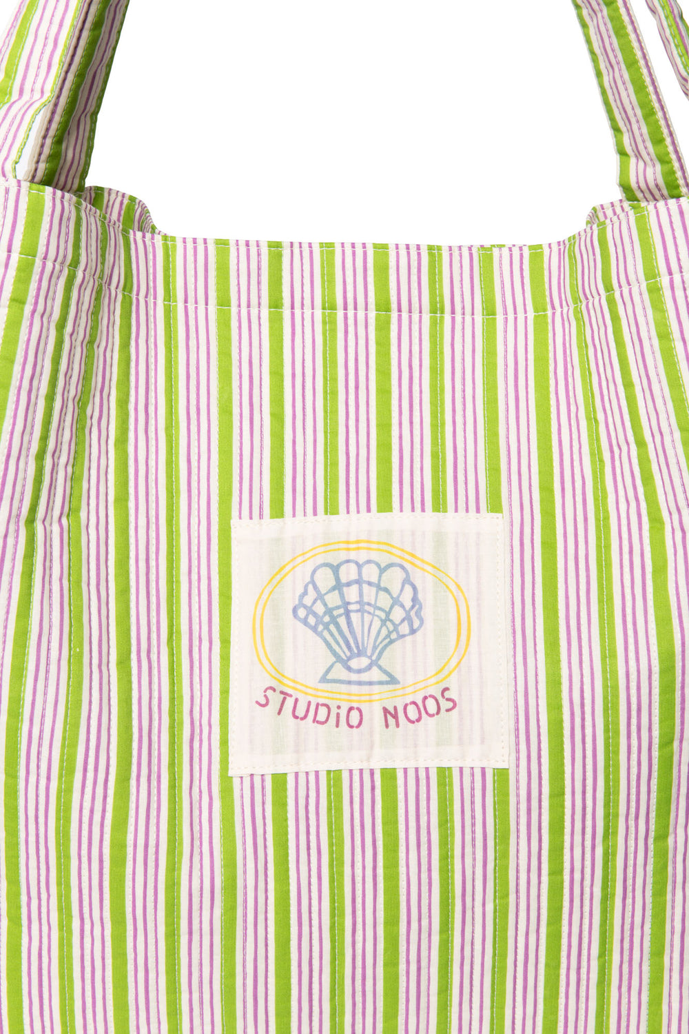 Serenity Baumwolle Gestreifte Mom Bag