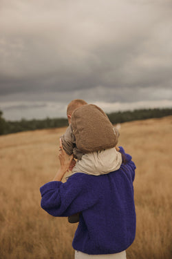 Brauner Teddy Mini-Rucksack