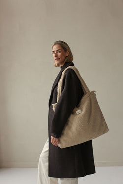 Teddy-Wickeltasche | Ecru