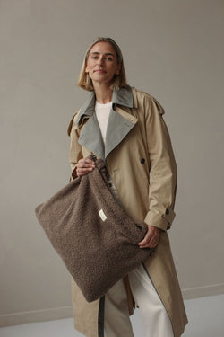 Braune Teddy Wickeltasche