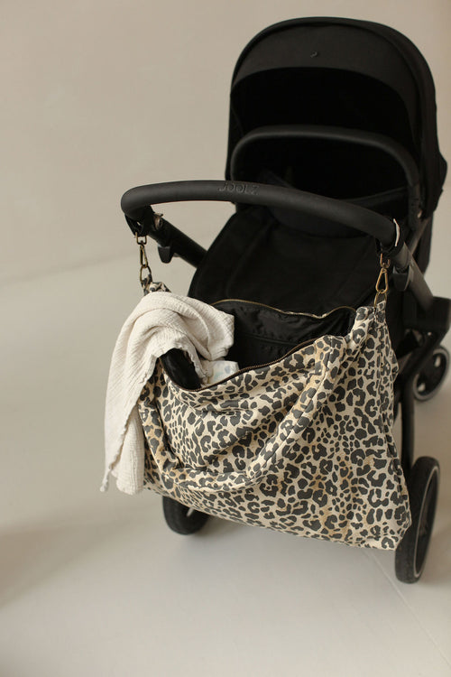 Soft Cotton-Wickeltasche | Leopard