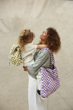 Hay Checkerboard Mini-Rucksack