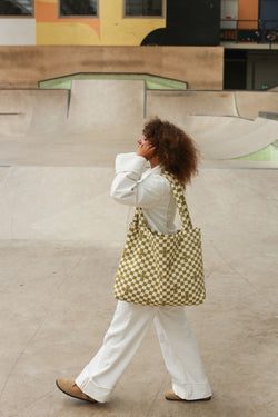 Hay Checkerboard Mom Bag