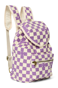 Violet Checkerboard Mini-Rucksack