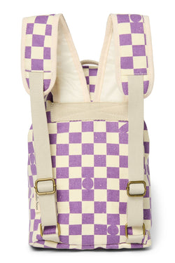 Violet Checkerboard Mini-Rucksack