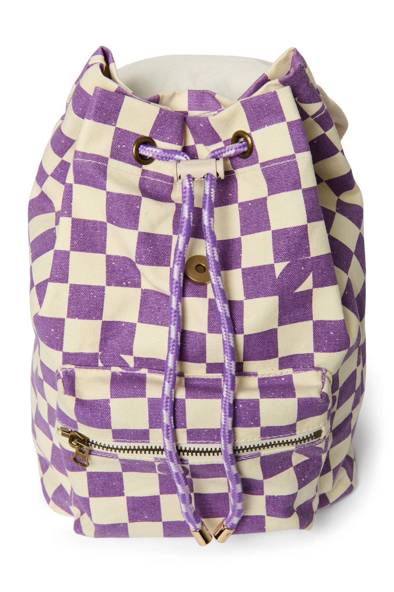 Violet Checkerboard Mini-Rucksack