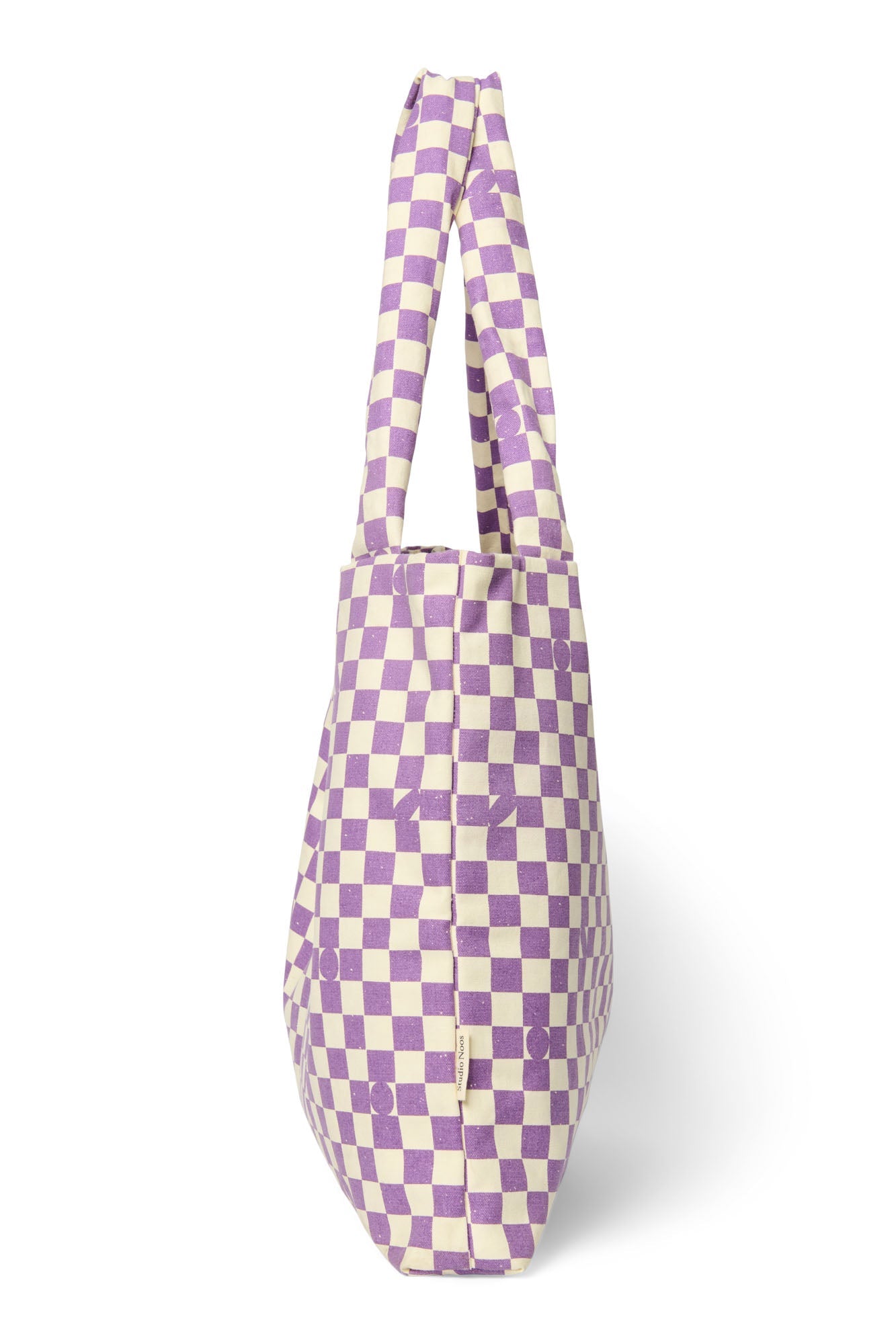 Violet Checkerboard Mom Bag