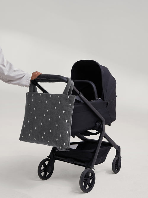 Denim Mom-Bag | Graue Hearts