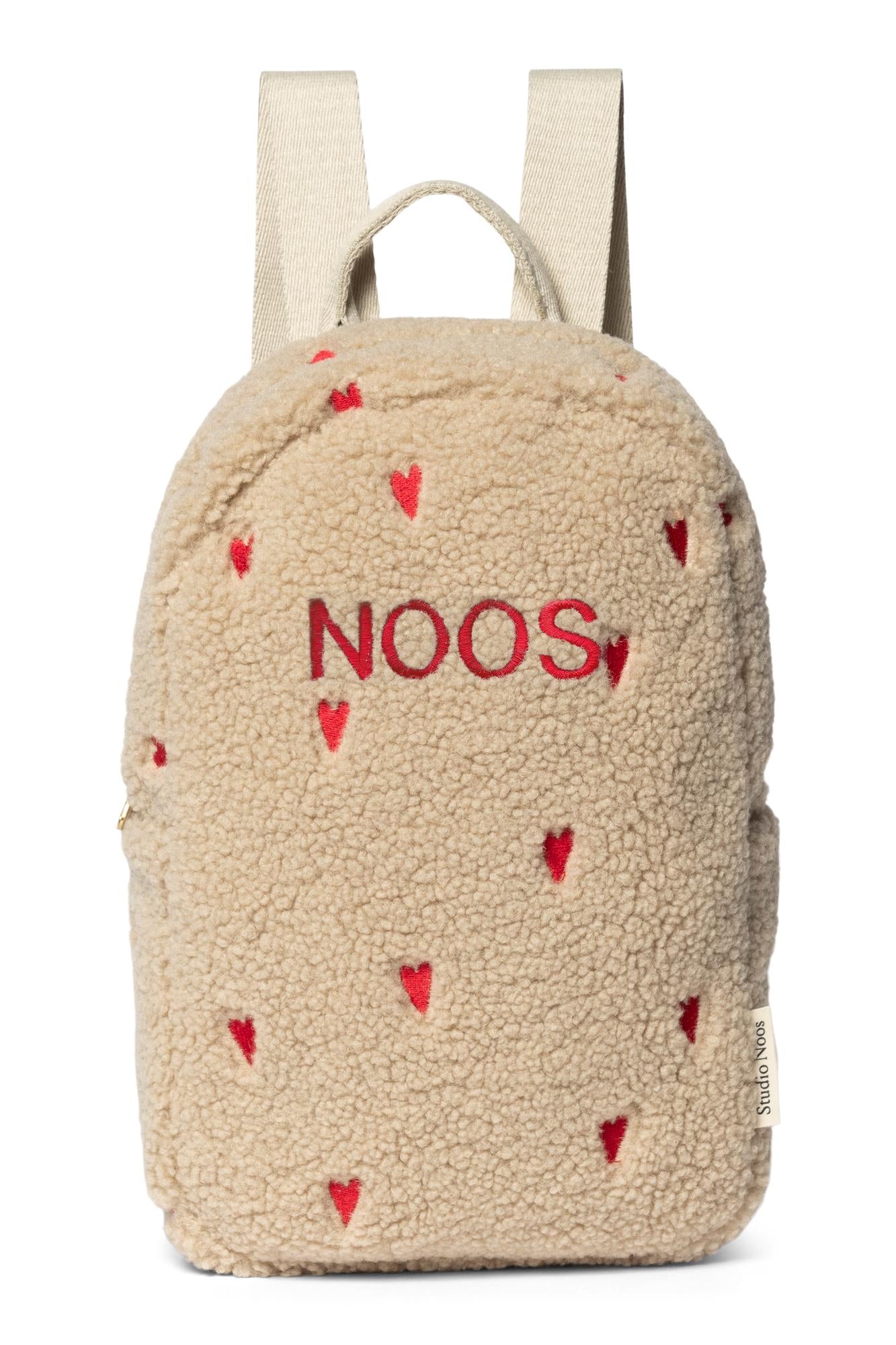 Teddy Mini-Rucksack | Ecru Hearts