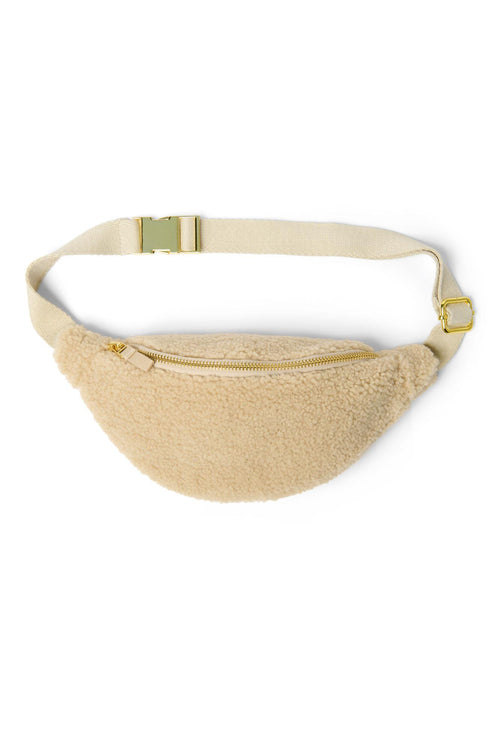 Wollweiße Teddy Mini Umhängetasche