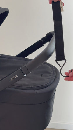 SN Stroller Straps Hooks | Schwarze